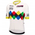 Herren Santini UCI Gravel Weltmeisterschaft trikot Flandern 2024-Weiss