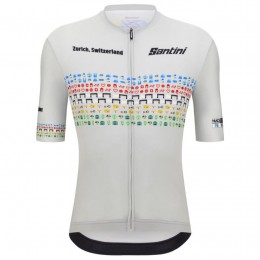 Herren Zurich 2024 Santini UCI Masters Weltmeister trikot-Grau