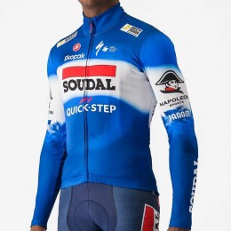 Herren Castelli Soudal Quick-Step 2024 Thermal langarm trikot Herren Castelli Soudal Quick-Step 2024 Thermal langarm trikot