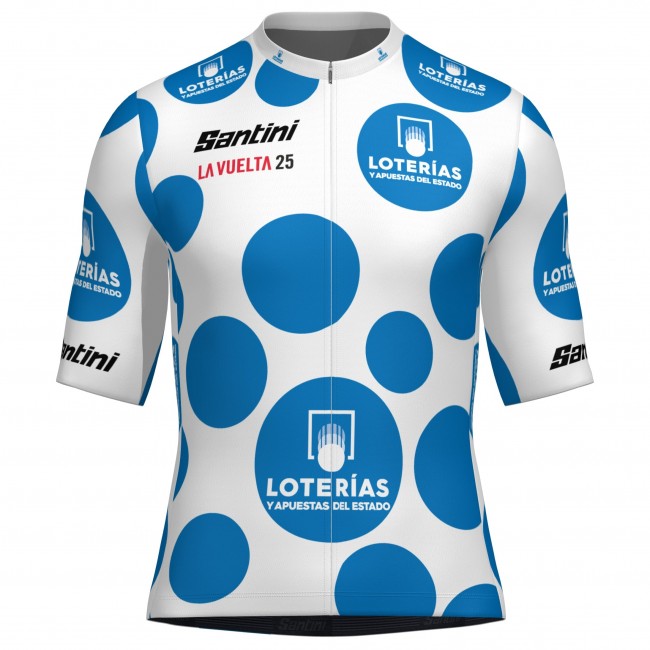 Herren Santini Pois Vuelta Espana 2025 trikot Herren Santini Pois Vuelta Espana 2025 trikot