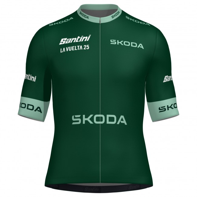 Herren Santini Vuelta Espana 2025 grun trikot Herren Santini Vuelta Espana 2025 grun trikot
