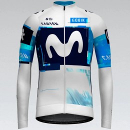 Herren Gobik Movistar 2025 Hyder langarm trikot