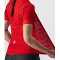 Promessa Jacquard Radtrikot Damen kurzarm rot Promessa Jacquard Radtrikot Damen kurzarm rot