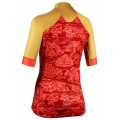 BEIJING 2008 Radtrikot Damen kurzarm rot (E21-4100)