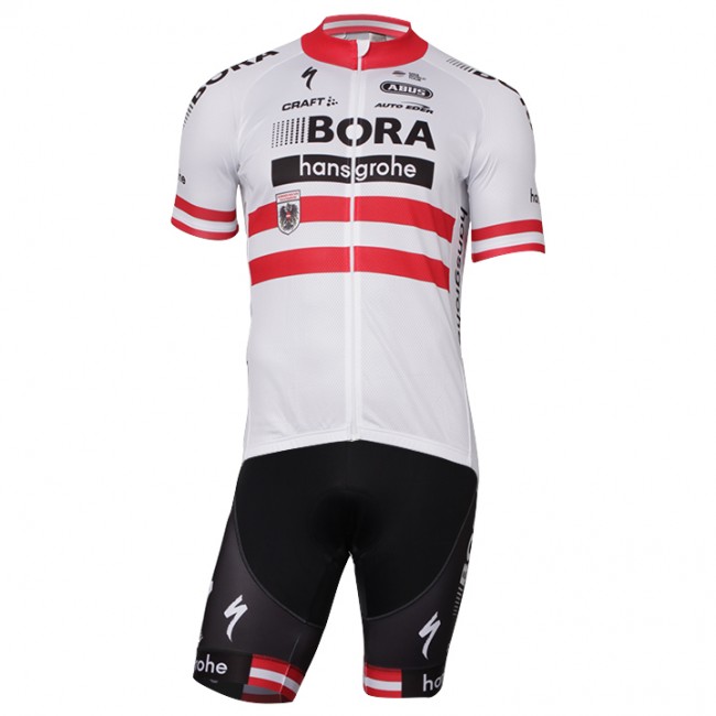 2017-2018 Bora Hansgrohe Österreichischer Meister Fahrradbekleidung Radtrikot Satz Kurzarm+Kurz 2017-2018 Bora Hansgrohe Österreichischer Meister Fahrradbekleidung Radtrikot Satz Kurzarm+Kurz
