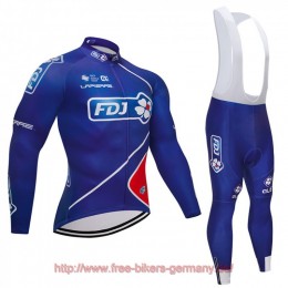 2018 FDJ Fahrradbekleidung Radtrikot Satz Langarm und Lange Tr 2018 FDJ Fahrradbekleidung Radtrikot Satz Langarm und Lange Tr