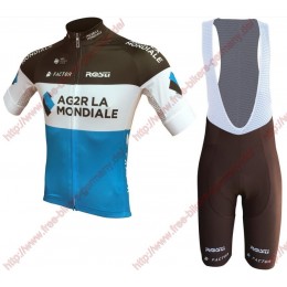 Radsport Ag2r La Mondiale 2018 Team Radbekleidung Satz Trikot Kurzarm+Trägerh Radsport Ag2r La Mondiale 2018 Team Radbekleidung Satz Trikot Kurzarm+Trägerh