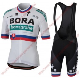 Radsport BORA-hansgrohe Slovak champion 2018 Radbekleidung Satz Trikot Kurzarm+Trägerh