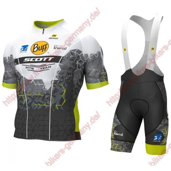 Radsport BUFF SCOTT 2018 Radbekleidung Satz Trikot Kurzarm+Trägerh Radsport BUFF SCOTT 2018 Radbekleidung Satz Trikot Kurzarm+Trägerh