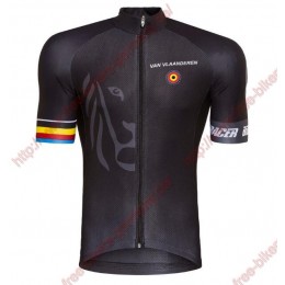 Radsport Bioracer Van Vlaanderen schwarz 2018 Trikot Kurzarm Radsport Bioracer Van Vlaanderen schwarz 2018 Trikot Kurzarm