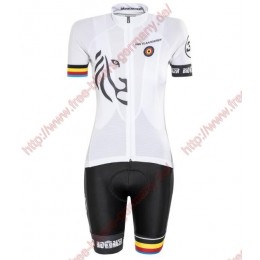 Radsport Bioracer Van Vlaanderen Damen Weiß schwarz 2018 Radbekleidung Satz Trikot Kurzarm+Trägerh Radsport Bioracer Van Vlaanderen Damen Weiß schwarz 2018 Radbekleidung Satz Trikot Kurzarm+Trägerh