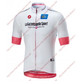 Radsport Giro d'Italia 2018 Weiß Trikot Kurzarm Radsport Giro d'Italia 2018 Weiß Trikot Kurzarm
