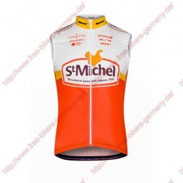 Radsport SAINT MICHEL AUBER 93 Windstopper ärmelloses Trikot Kurz
