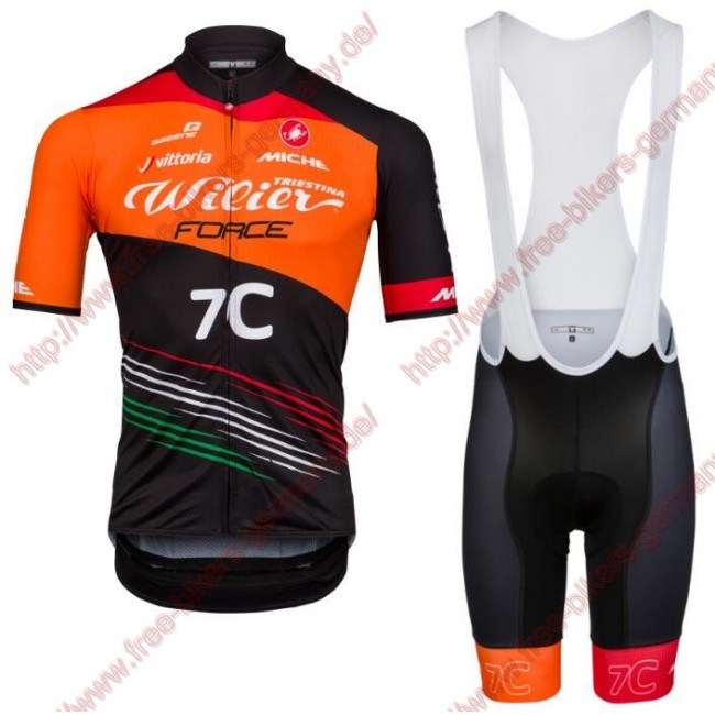Radsport TEAM WILIER FORCE 7C 2018 Radbekleidung Satz Trikot Kurzarm+Trägerh Radsport TEAM WILIER FORCE 7C 2018 Radbekleidung Satz Trikot Kurzarm+Trägerh