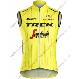 Radsport TREK-SEGAFREDO 2018 fluo gelb Windstopper ärmelloses Trikot Kurz Radsport TREK-SEGAFREDO 2018 fluo gelb Windstopper ärmelloses Trikot Kurz