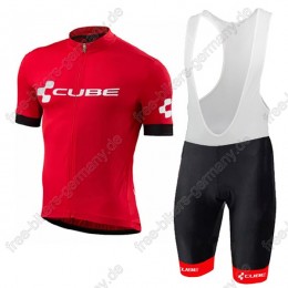 Cube rot Radbekleidung Satz Trikot Kurzarm+Trägerhosen 