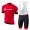 Cube rot Radbekleidung Satz Trikot Kurzarm+Trägerhosen 