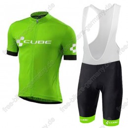 Cube Grün Radbekleidung Satz Trikot Kurzarm+Trägerhosen  Cube Grün Radbekleidung Satz Trikot Kurzarm+Trägerhosen