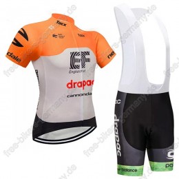 Cannondale Drapac Orange Radbekleidung Satz Trikot Kurzarm+Trägerhosen  Cannondale Drapac Orange Radbekleidung Satz Trikot Kurzarm+Trägerhosen