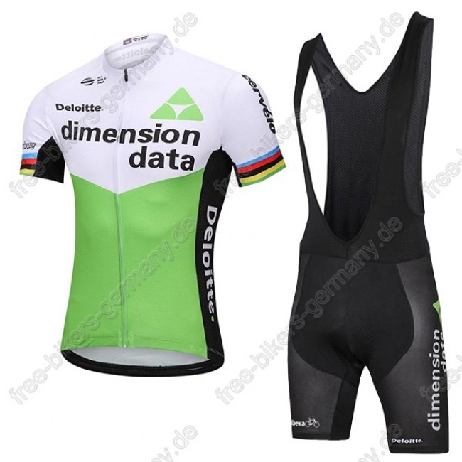 Dimension Data Radbekleidung Satz Trikot Kurzarm+Trägerhosen Dimension Data Radbekleidung Satz Trikot Kurzarm+Trägerhosen