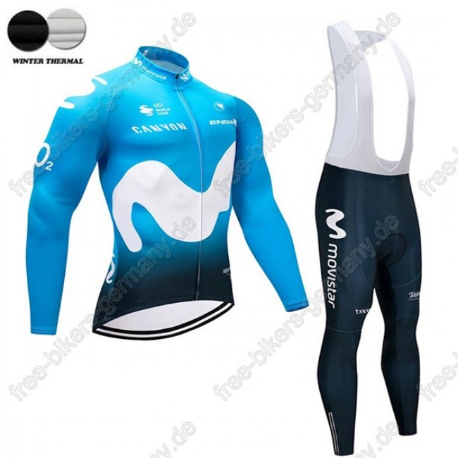 Movistar Team Wiinter Trikot Langarm+Lange Trägerho Movistar Team Wiinter Trikot Langarm+Lange Trägerho
