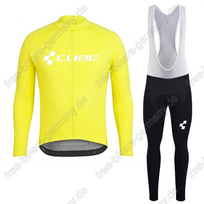 Profiteam 2018 Cube gelb Fahrradbekleidung Trikot Langarm+Lang Tr Profiteam 2018 Cube gelb Fahrradbekleidung Trikot Langarm+Lang Tr