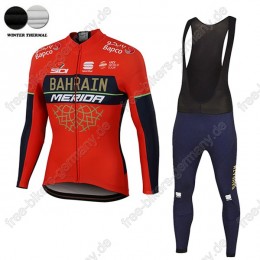 Profiteam 2018 BAHRAIN MERIDA Pro winter thermal fleece Fahrradbekleidung Trikot Langarm+Lang Tr Profiteam 2018 BAHRAIN MERIDA Pro winter thermal fleece Fahrradbekleidung Trikot Langarm+Lang Tr