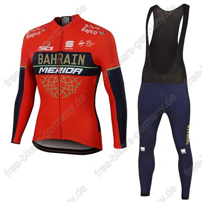Profiteam 2018 BAHRAIN MERIDA Pro Fahrradbekleidung Trikot Langarm+Lang Tr Profiteam 2018 BAHRAIN MERIDA Pro Fahrradbekleidung Trikot Langarm+Lang Tr