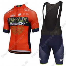 Profiteam 2018 BAHRAIN MERIDA Pro Radbekleidung Satz Trikot Kurzarm+Trägerho Profiteam 2018 BAHRAIN MERIDA Pro Radbekleidung Satz Trikot Kurzarm+Trägerho