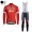Profiteam 2018 TREK SEGAFREDO Pro rot Winter Fahrradbekleidung Trikot Langarm+Lang Tr