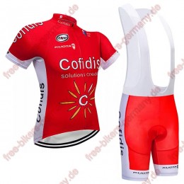 Profiteam 2018 Cofidis Radbekleidung Satz Trikot Kurzarm+Trägerh