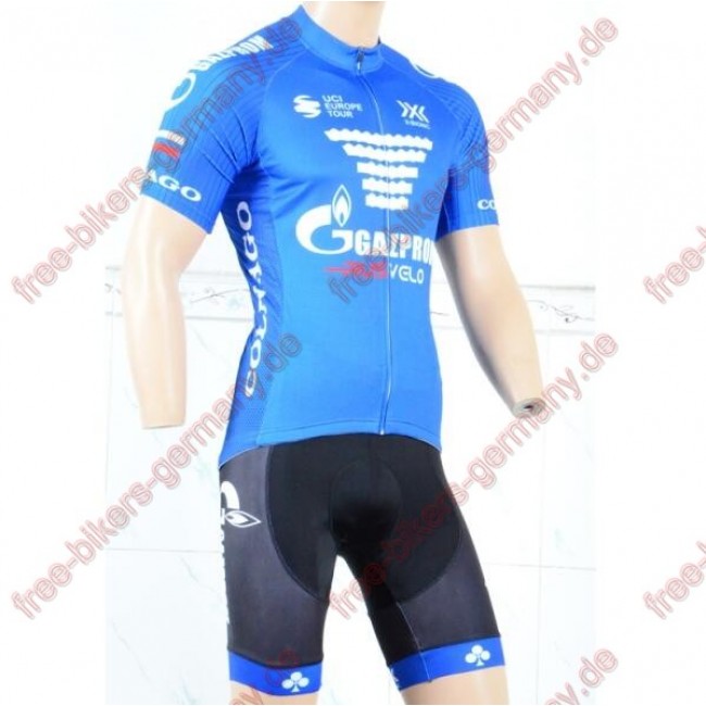 Profiteam 2018 Gazprom-Rusvelo Fahrradbekleidung Trikot Kurzarm Profiteam 2018 Gazprom-Rusvelo Fahrradbekleidung Trikot Kurzarm