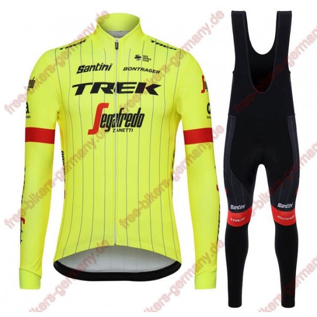Profiteam 2018 Trek Segafredo fluo gelb Fahrradbekleidung Trikot Langarm+Lang Tr Profiteam 2018 Trek Segafredo fluo gelb Fahrradbekleidung Trikot Langarm+Lang Tr