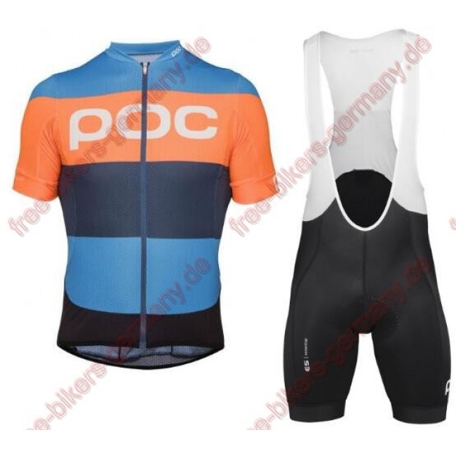 Profiteam 2018 POC Essential furfural multi Blau Radbekleidung Satz Trikot Kurzarm+Trägerhosen Sets Profiteam 2018 POC Essential furfural multi Blau Radbekleidung Satz Trikot Kurzarm+Trägerhosen Sets