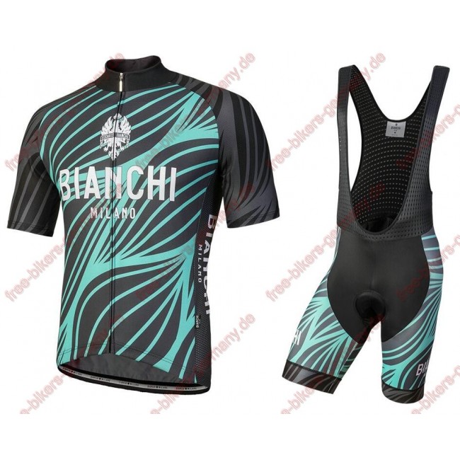 Profiteam 2018 Bianchi Milano Caina Blau Radbekleidung Satz Trikot Kurzarm+Trägerhosen Sets Profiteam 2018 Bianchi Milano Caina Blau Radbekleidung Satz Trikot Kurzarm+Trägerhosen Sets