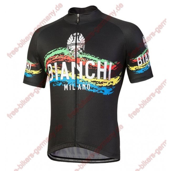 Profiteam 2018 Bianchi Milano Misegna schwarz Trikot Kurzarm Profiteam 2018 Bianchi Milano Misegna schwarz Trikot Kurzarm
