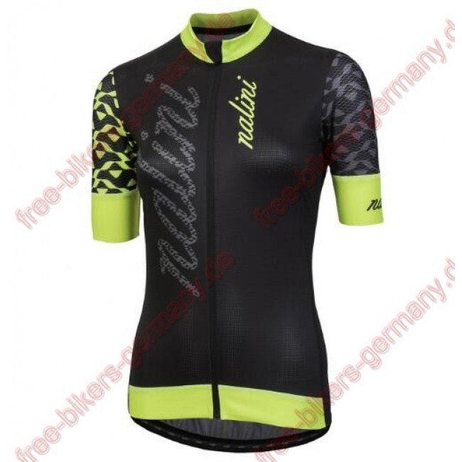 Profiteam 2018 Nalini AHS Stilosa schwarz/Gelb Damen Trikot Kurzarm 45471RT Profiteam 2018 Nalini AHS Stilosa schwarz/Gelb Damen Trikot Kurzarm 45471RT