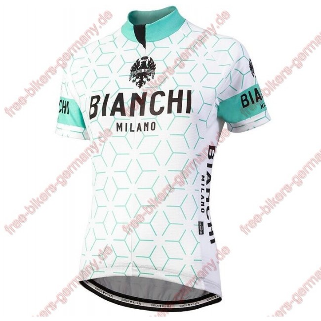 Profiteam 2018 Bianchi Milano Nevola Weiß Damen Trikot Kurzarm Profiteam 2018 Bianchi Milano Nevola Weiß Damen Trikot Kurzarm