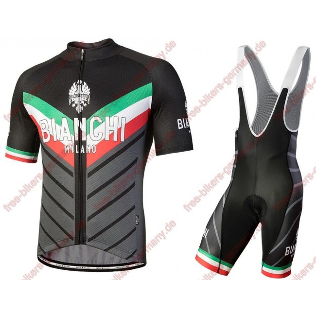 Profiteam 2018 Bianchi Milano Tiera schwarz Radbekleidung Satz Trikot Kurzarm+Trägerhosen Sets Profiteam 2018 Bianchi Milano Tiera schwarz Radbekleidung Satz Trikot Kurzarm+Trägerhosen Sets