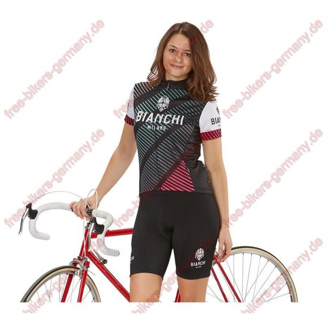 Profiteam 2018 Bianchi Milano Atella Damen Fahrradbekleidung Trikot Kurzarm+Radhose Profiteam 2018 Bianchi Milano Atella Damen Fahrradbekleidung Trikot Kurzarm+Radhose