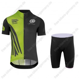Assos SS.Capeepicx Equipe Trikot Kurzarm+Fahrradhose Grün schw Assos SS.Capeepicx Equipe Trikot Kurzarm+Fahrradhose Grün schw