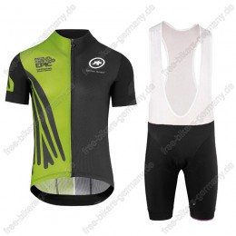 Assos SS.Capeepicx Radbekleidung Satz Trikot Kurzarm+Trägerhosen Set Grün schw Assos SS.Capeepicx Radbekleidung Satz Trikot Kurzarm+Trägerhosen Set Grün schw