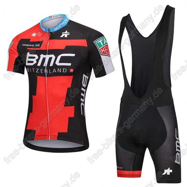 BMC Radbekleidung Satz Trikot Kurzarm+Trägerhosen Set schw BMC Radbekleidung Satz Trikot Kurzarm+Trägerhosen Set schw