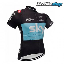 Sky 2018 Radbekleidung Satz Trikot Kurzarm+Trägerhosen Sets schw Sky 2018 Radbekleidung Satz Trikot Kurzarm+Trägerhosen Sets schw