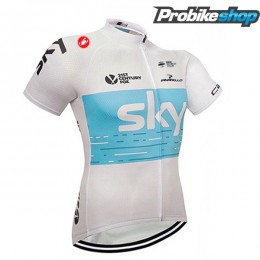 Sky Trikot Kurzarm 2018 Weiß Blau Sky Trikot Kurzarm 2018 Weiß Blau