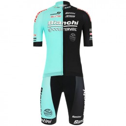 Fahrradbekleidung Radsport 2020 Bianchi Countervail Radbekleidung Satz Trikot Kurzarm+Fahrradhose Se