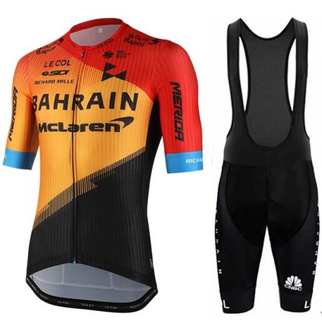 Fahrradbekleidung Radsport 2020 Bahrain McLaren Radbekleidung Satz Trikot Kurzarm+Trägerhosen Se Fahrradbekleidung Radsport 2020 Bahrain McLaren Radbekleidung Satz Trikot Kurzarm+Trägerhosen Se