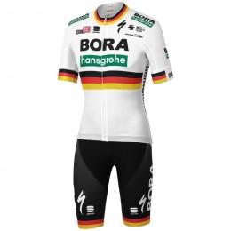 Fahrradbekleidung Radsport 2020 BORA-hansgrohe German Champion Radbekleidung Satz Trikot Kurzarm+Fahrradhose Se