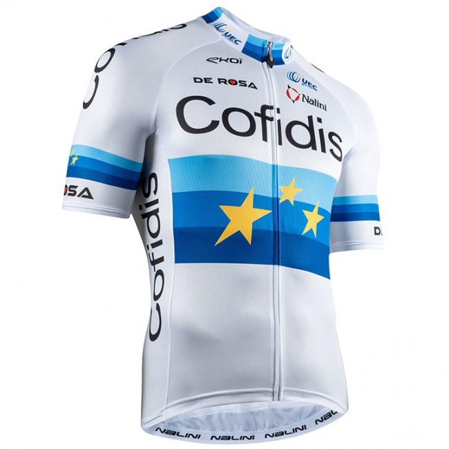 Fahrradbekleidung Radsport 2020 COFIDIS Trikot Kurzarm Outlet EU Champion Elia Viviani Fahrradbekleidung Radsport 2020 COFIDIS Trikot Kurzarm Outlet EU Champion Elia Viviani