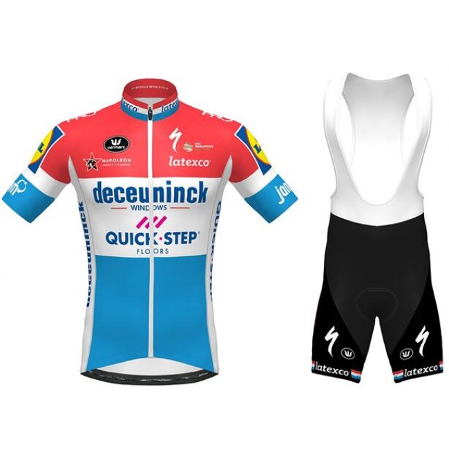 Fahrradbekleidung Radsport 2020 DECEUNINCK QUICK-STEP Luxembourgian Champion Radbekleidung Satz Trikot Kurzarm+Träger Fahrradbekleidung Radsport 2020 DECEUNINCK QUICK-STEP Luxembourgian Champion Radbekleidung Satz Trikot Kurzarm+Träger